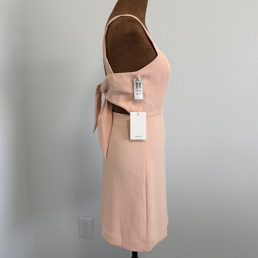 Aritzia Wilfred Aperture Sleeveless Tie Back Mini Dress Women's Size 0 - Picture 7 of 10
